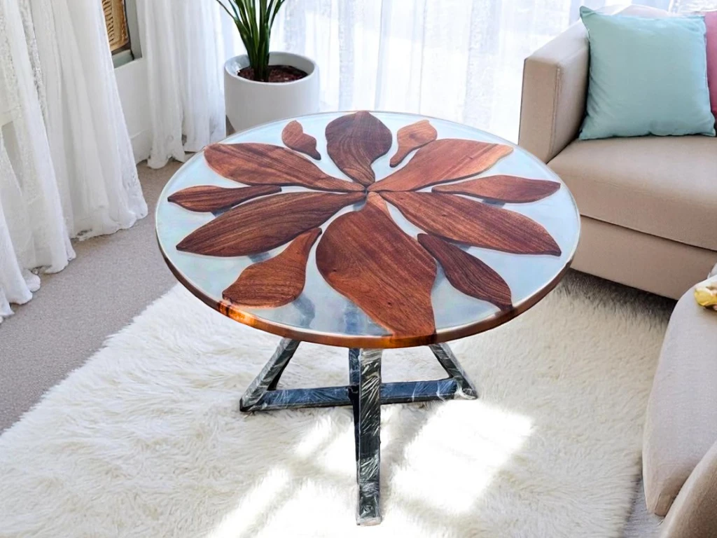 Pietradura Rectangular Dining Table with Adorable Marble Finish